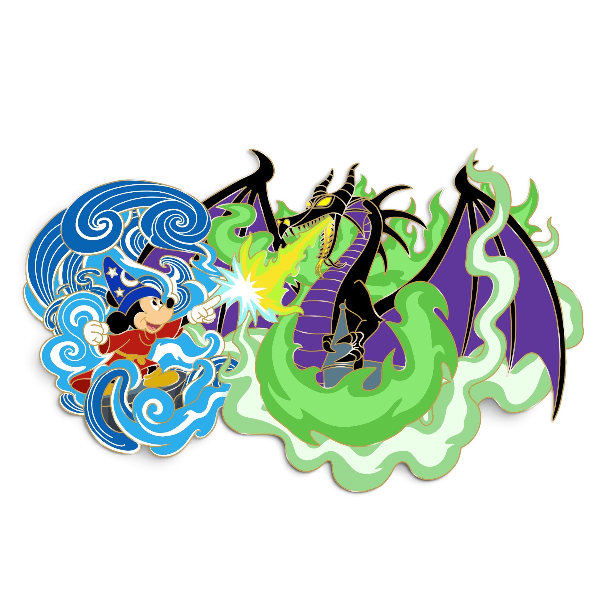 Legends Collide - LE 75 Sorcerer Vs. Mali Fantasy Pin