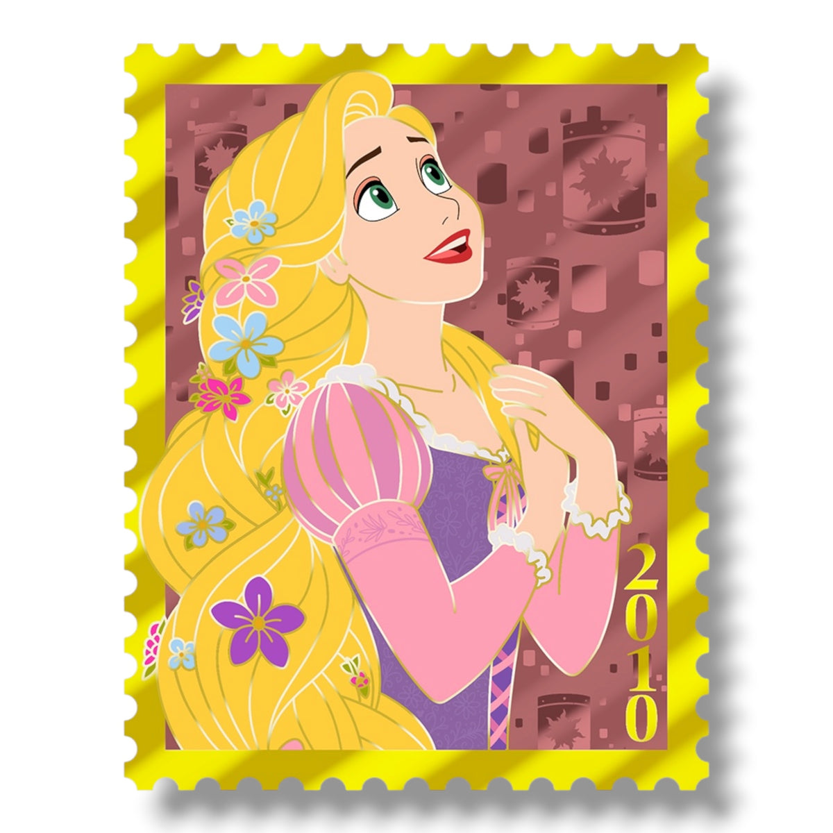 Mystical Mail - LE 125 Rapunzel Fantasy Pin - Collectible Stamp Design